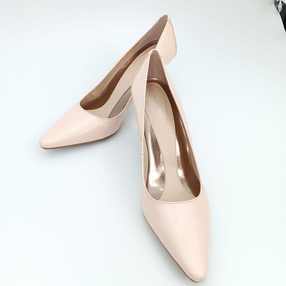 CALVIN KLEIN DOLLY CREAM/PINK 7.5M HEELS - Picture 1 of 14